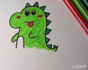 吃瓜小恐龙画,吃瓜小恐龙的趣味日常